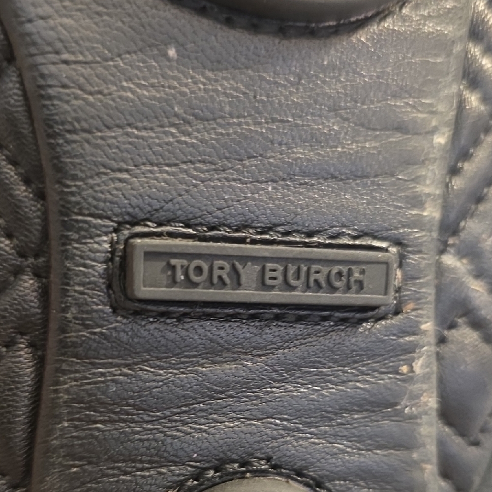 Tory Burch Black Quilted Leather Detail - Picture 2 of 11